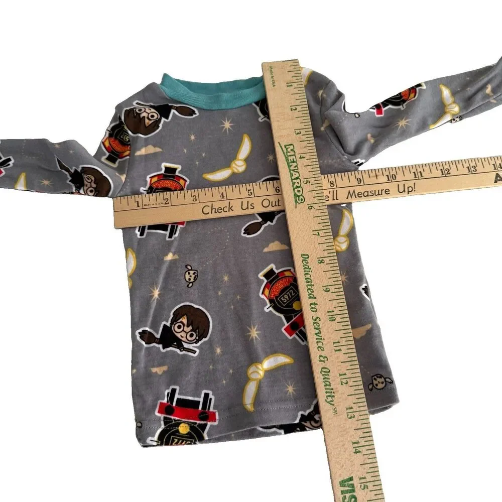 Harry Potter Toddler 2T Fall Winter Pajama Set Boy Girl 100% Cotton Snug Fit